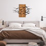 Wallity Migration Escultura de pared Negro y Nogal